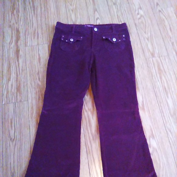 Pantalon bourgogne enfant velours cordé - Picture 1 of 4